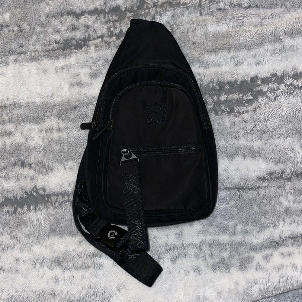 Pink VS Nylon Sling Bag